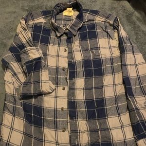Blue Mountain blue flannel shirt